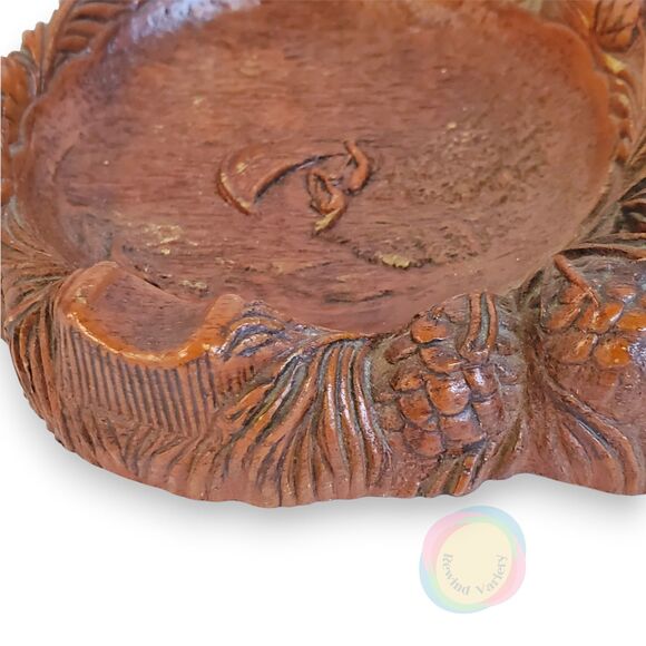 VTG ANCO Redwood Ashtray Cigarette Box Mid Century Resin Bakelite Kitschy - Picture 15 of 16